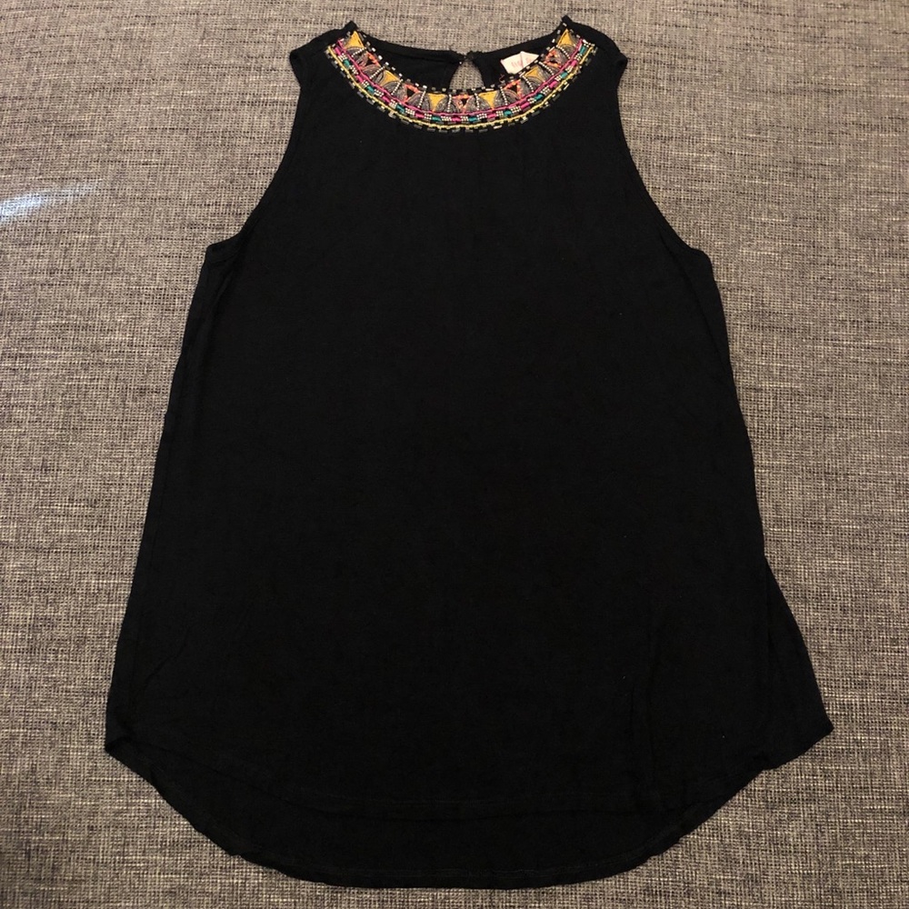 Eight Sixty Beaded neckline top